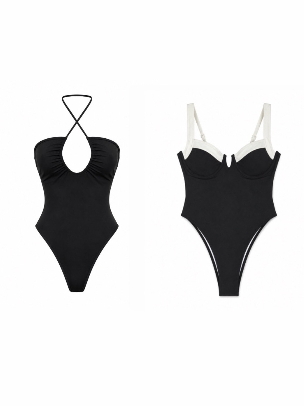 NWT Bundle of Two Swim Suits | Black and White | Size Small
